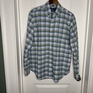 Ralph Lauren Shirt‎ Mens L Plaid Classic Fit Button Down Long Sleeve Dress Shirt